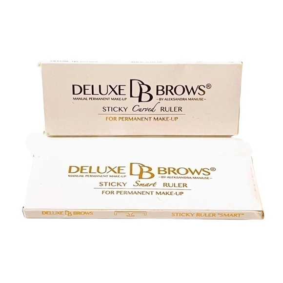 NIB DB Deluxe Brows Sticky Curved Ruller For Brows Make Up - Picture 2 of 2